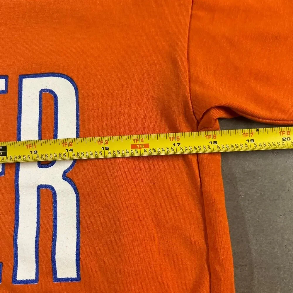 Vintage 80s Denver Broncos V-Neck Half Sleeve Jersey T-Shirt Made In USA